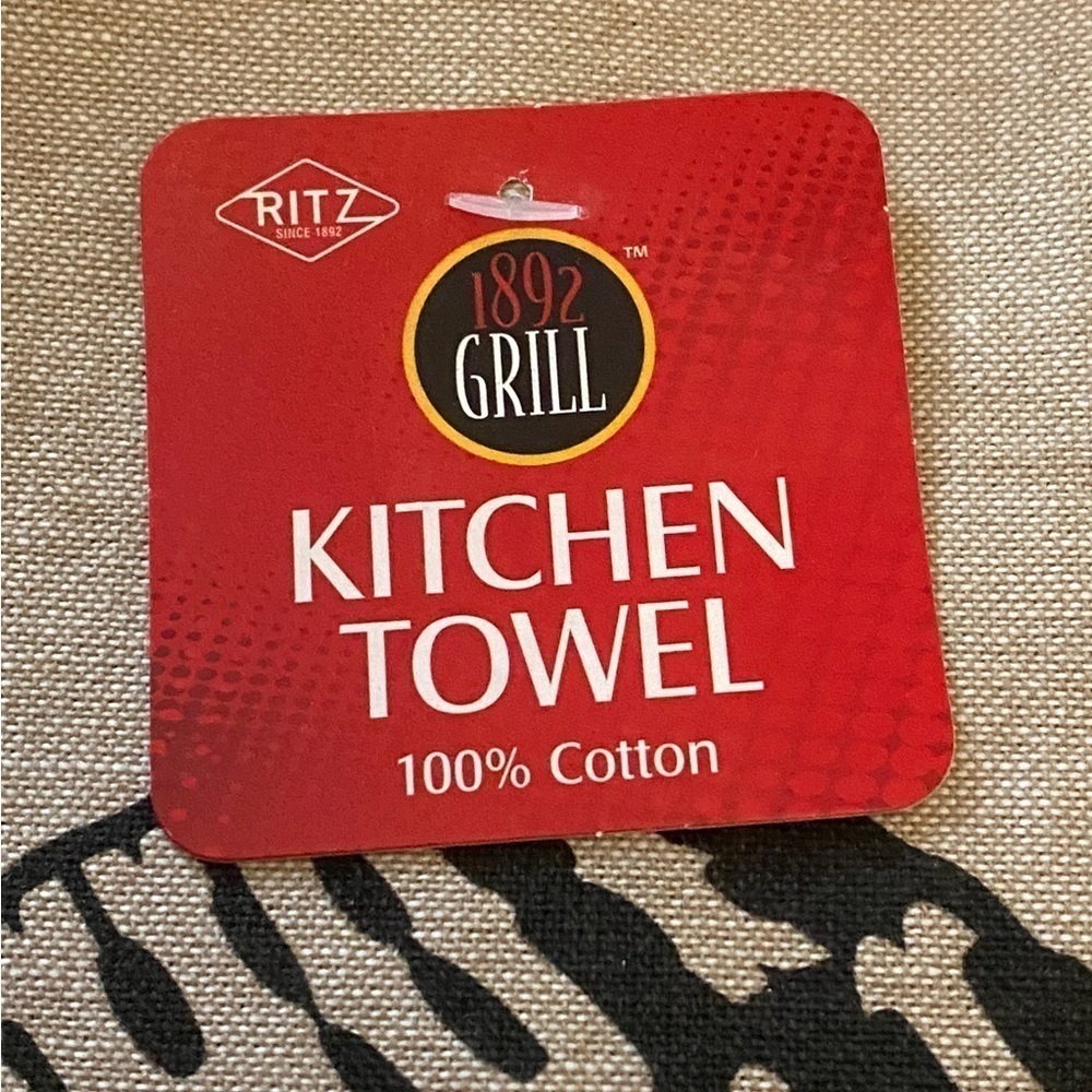Bull Chambray Kitchen Towel - Picture 2 of 3